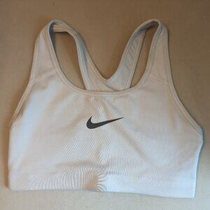 NIKE WHITE SPORTS BRA ZIONSVILLE EAGLES SIZE SMALL